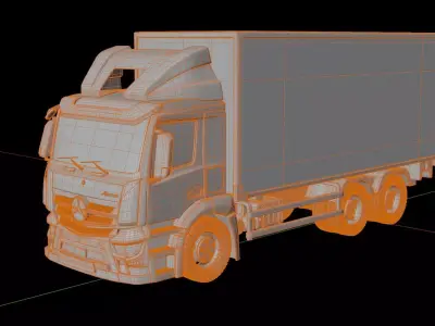 Mercedes Benz Antos Cargo Truck 3D model