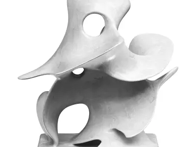 Decor statue Low-poly 3D model