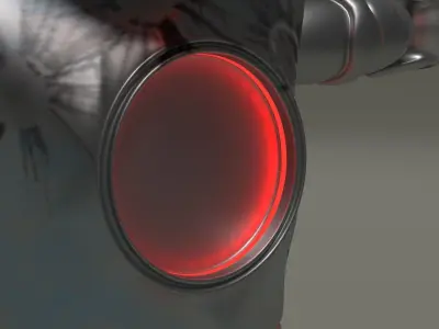 Robot humanoid Free low-poly 3D model