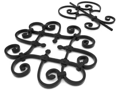 Wrought iron elements vol 1 3D model