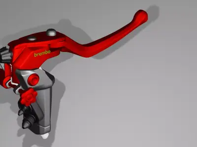 brembo motorcycle brake lever Low-poly 3D model