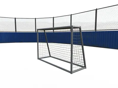 Street hockey arena 3D model