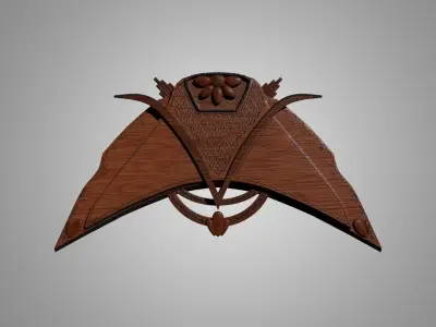 Pyrography Wall Hanging 3D model