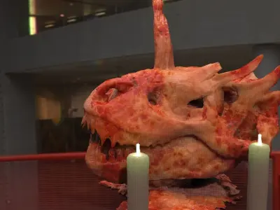 T Rex Pumkin head 3D model