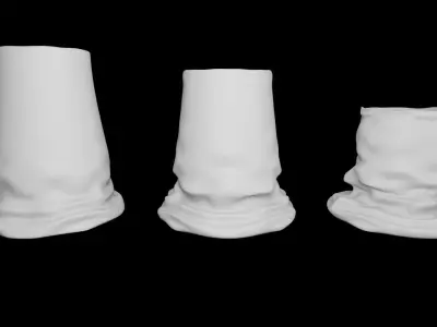Melted Containers  3D print model