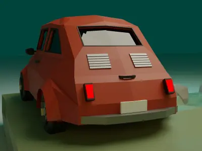 Fishing Corner Low-poly 3D model