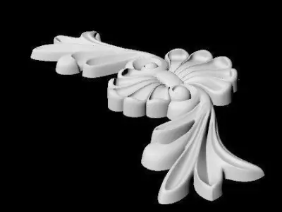 Central decor ornament for furniture 3D model 205