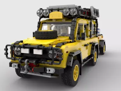 LEGO toy building block SUV JEEP 3D model