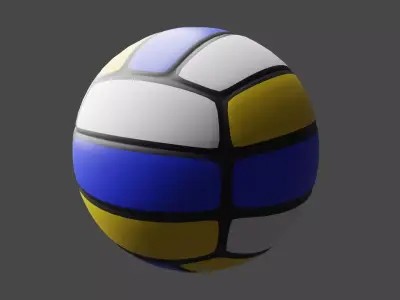 volleyball ball Low-poly 3D model order