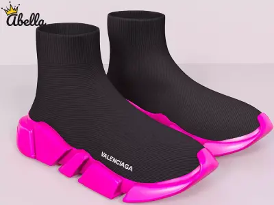 Unisex Speed Knit sneakers Low-poly 3D model
