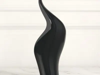 Curve Leaf Cheshunt Sculpture 3D model