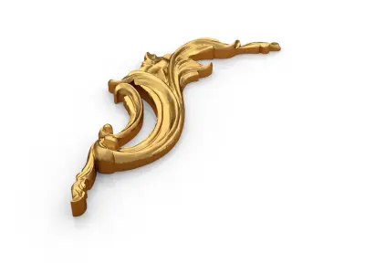 Classic carved  decor ornament 351 3D model