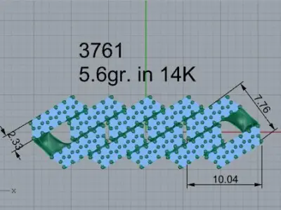 Pave Cumin Chain 3761 3D print model