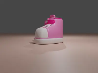Cartoon Shoes 3D model Free low-poly 3D model