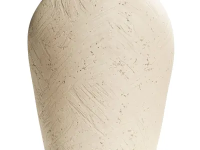 Zara Home Textured Ceramic Vase Set 3D model