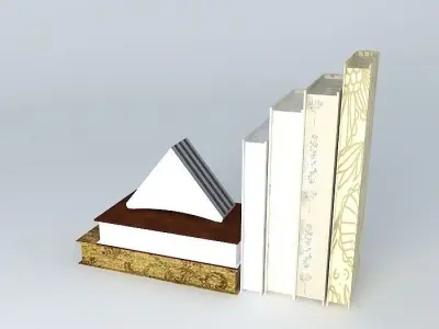books books set of bookends Free 3D model