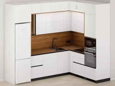 Kitchen 1 Free 3D model