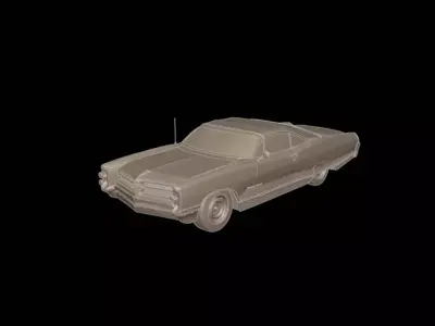 pontiac bonneville 1966  3D print model