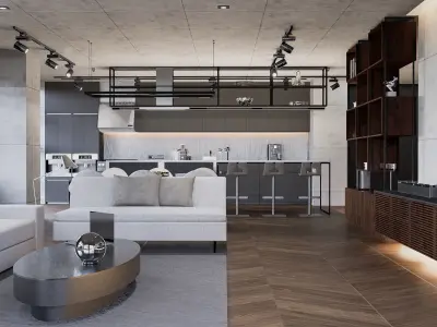 Modern living - C1 3D model