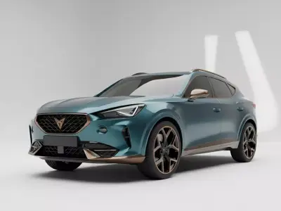 Copper Accented Crossover SUV Low-poly 3D model