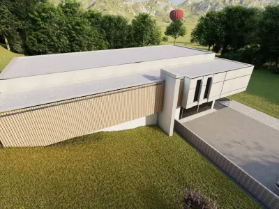 Casa Scene-villa-modern house 3D model