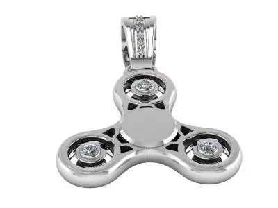 Luxury Fidget Spinner Pendant 3D print model