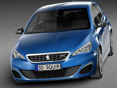 Peugeot 308 GT 2015 3D model