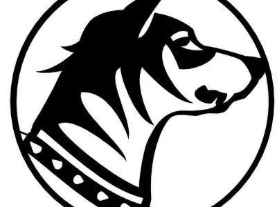 Dog Wall Art 2D 3D print model