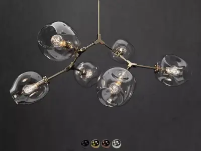 Collection Branching bubble 6 lamps 3D model