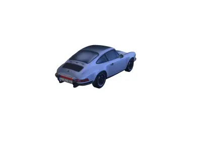 German off-brand luxury racing car bundle Low-poly 3D model