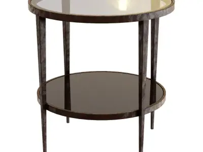 Crate and Barrel Clairemont Round Side Table 3D model