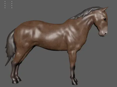 horse 3D model 3D model purchase