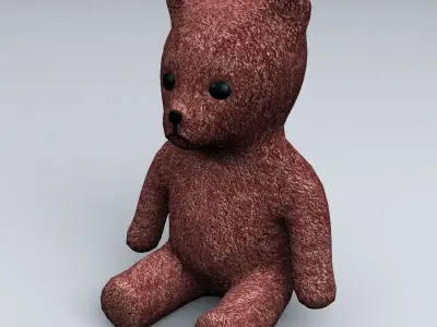 Teddy Bear Low Poly 3D model