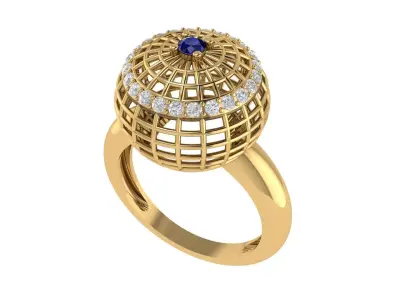 Fancy ring for women 3D print model purchase