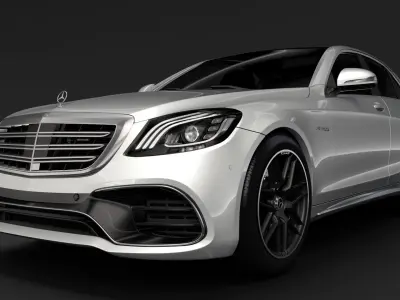Mercedes AMG S 63 4MATIC W222 2018 3D model