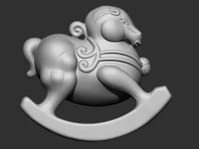 rocking horse 3D print model