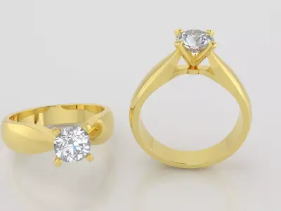 Round 0-75-CT Quarter Round Profile Shank Width 4mm 3D print model