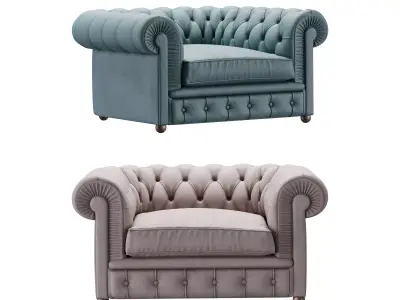 Chester One Armchair 3D model