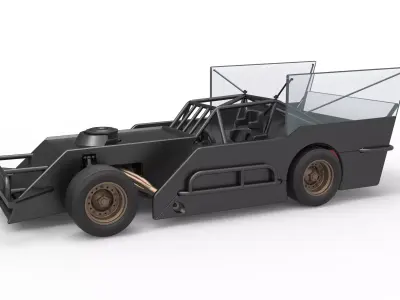 Outlaw Figure 8 Modified stock car Scale 1 to 25 3D print model