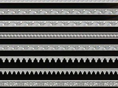 Ornament Pack Vol 9 - Baroque Gothic Medieval 3D model