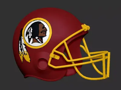 Washington Redskins NFL Football Helmet 3D print model
