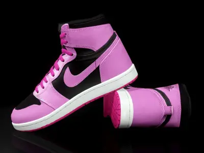 Air Jordan 1 Retro High Low-poly 3D model