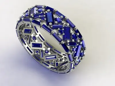 zigzag ring 3d 3D print model