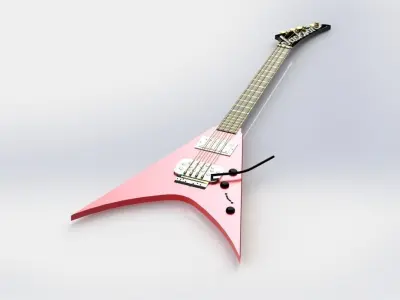 Jackson guitar Free 3D model