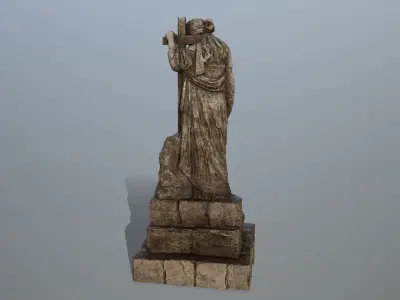 statue 5 Low-poly 3D model