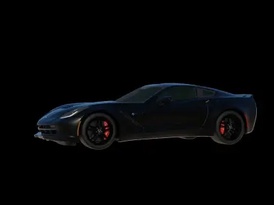 Corvette chevrolet sports car 3D model