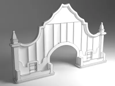 Entry Gate 3D model purchase