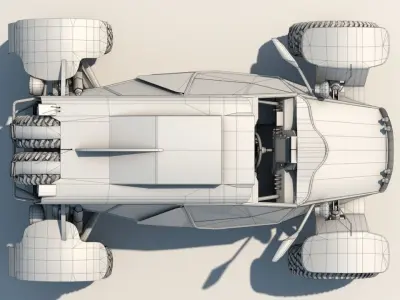 Suzuki Swift GTI Buggy UTV Dakar 3D model