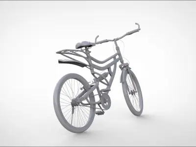 Hercules MTB Bicycle Low-poly 3D model