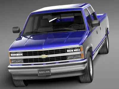 Chevrolet Silverado CrewCab 1988-1999 3D model